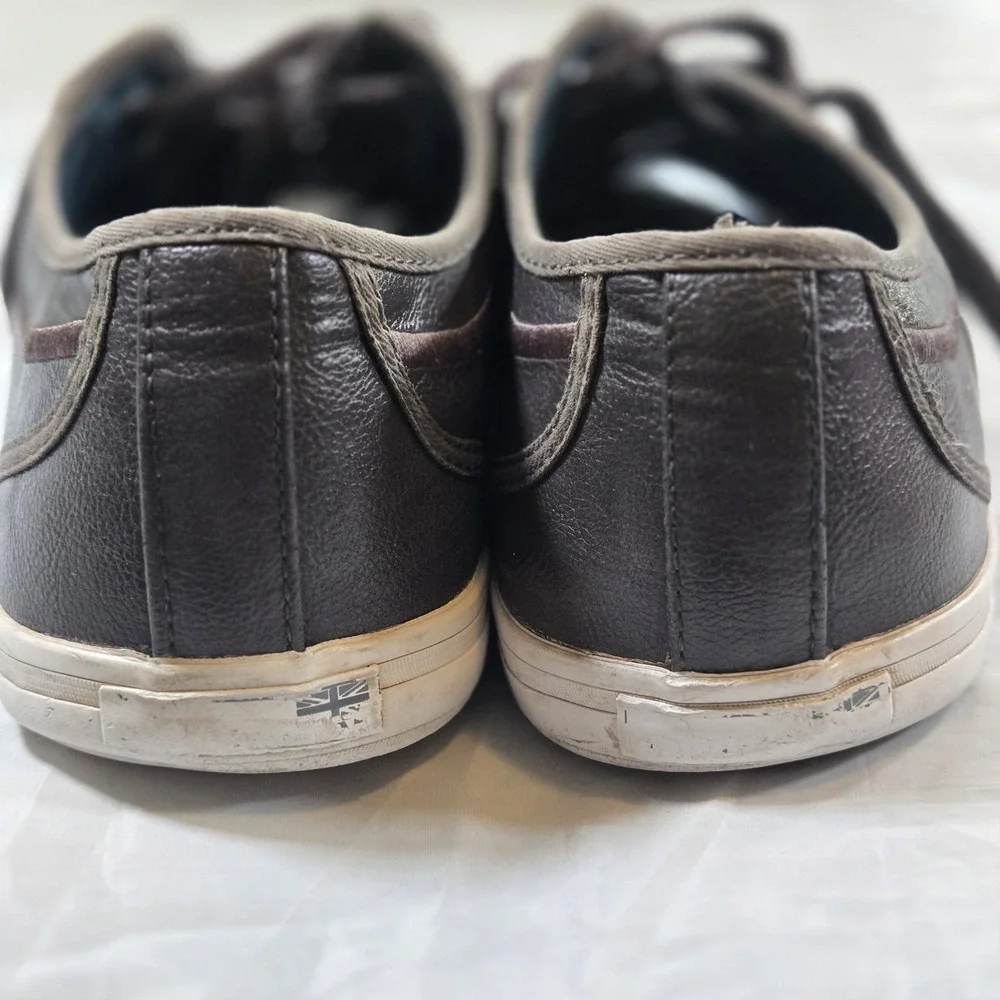 Ben Sherman Sneakers Mens 9 Gray Lace Up Rubber Outsole Canvas Low Top Casual